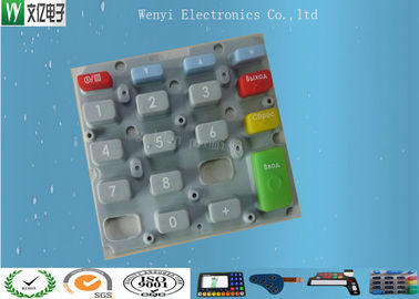 Keypads ยางซิลิโคนที่กำหนดเองสำหรับรายการ 3C 60 องศาพิมพ์ซิลค์สกรีนมันวาวสูง