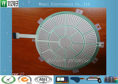 วงจรกลมสีเขียว PET PET 0.125 Mm เงินวางพิมพ์สำหรับกีฬาปาเป้าอิเล็กทรอนิกส์