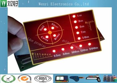 วงจร SMT พร้อมไฟแบ็คไลท์ LED สวิตช์ปุ่มกดเมมเบรนสำหรับลายนูน