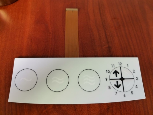 ปุ่มกดเมมเบรน Zif FPC แบบยาวพร้อมปุ่ม LED 1.0 มม. Pitch 3