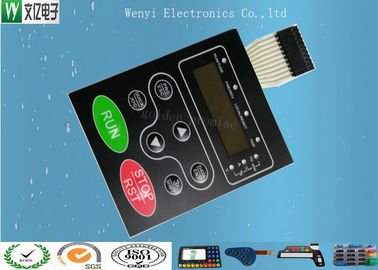 Embossing Backlight Membrane Switch 0.18 มม. PET PC Overlay ตัวเมีย