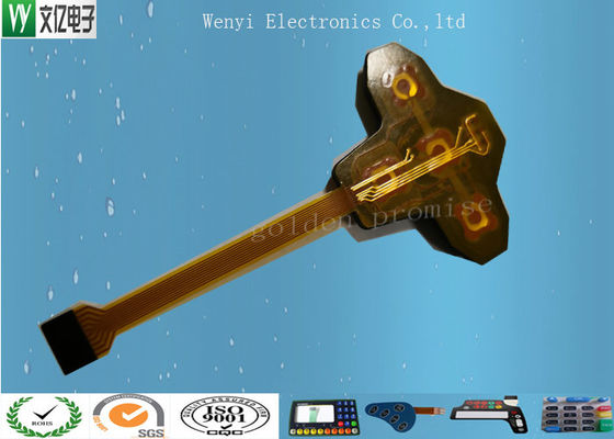 Pcb Membrane Keypad 2.54 Mm Pitch อีพ็อกซี่เคลือบเงาสูง 1.8 มม. ความหนา